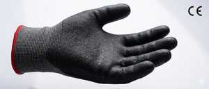 ถุงมือโพลียูรีเทนเคลือบฝ่ามือสีดำยี่ห้อเฟรนเทียร์ สำหรับงานอวกาศ - Product Image 6