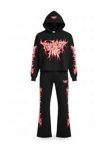 Chándal Oversize para Mujer, Corte Holgado, de Forro Polar, Estilo Vintage, Conjuntos Deportivos para Hombre - Product Image 1