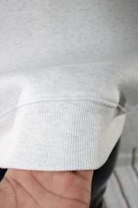 SAMFORD WHITE <b>Mock</b> <b>Neck</b> Sweatshirt 100% NAVY BLUE Applique Embroidery wide <b>neck</b> Sweatshirt Finer Threads - Product Image 4