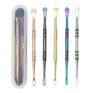 Ensemble de pousse-cuticules portable en acier inoxydable à double tête coloré, facile à utiliser, avec ouverture large pour manucure et pédicure - Product Image 5