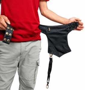 Bolsa de Cintura de Lona de Algodón con Diseño Único, Ligera, con Bolsillos Seguros con Cierre, Disponible al Mejor Precio del Mercado - Product Image 4