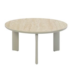 Table basse en céramique avec finition gris clair Ingram - Product Image 1