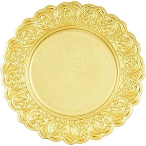 Accessoires de table en argent de luxe, fabrication artisanale, design floral en relief, assiettes de présentation en métal pour hôtels, restaurants et banquets - Product Image 6