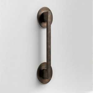 Modern Dark Bronze Square Cabinet <b>Pulls</b> Geometric Zinc Alloy Kitchen Cupboard Handles Sleek Wardrobe Drawer Hardware <b>Bar</b> <b>Pull</b> - Product Image 1