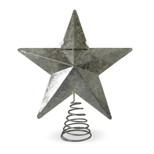 Best Selling Modern Style Indoor <b>Christmas</b> Tree <b>Topper</b> Star Shape Ornament Wholesale Supply for Home Use for Sublimation - Product Image 1