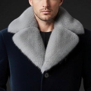 Manteau en laine classique de qualité supérieure pour hommes - Veste d'hiver élégante, design respirant, options personnalisables - Product Image 4