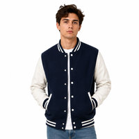 Veste universitaire de haute qualité pour hommes et logo personnalisé, veste universitaire tendance avec logo brodé personnalisé pour homme