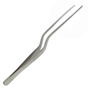 Manual Bayonet Dissecting Forceps 1 X 2 <b>Teeth</b> - Product Image 1