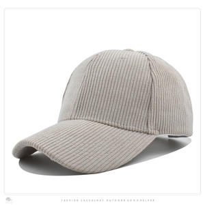 Gorra de béisbol unisex de pana de color liso para otoño e invierno, estilo nuevo, visera curva, a la moda, para uso exterior - Product Image 6