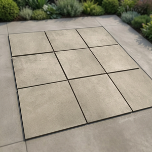 Baldosas de Porcelana Esmaltada para Exteriores de Alta Resistencia, 20 mm, 600x600 mm, con Relieve Profundo, Tipo Ladrillo Refractario, para Estacionamientos de Hoteles Modernos - Product Image 5