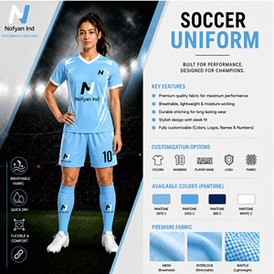 Ensemble d'uniformes de football pour femmes, rose, sublimé, manches courtes, respirant, coupe régulière, adulte, toutes saisons, designs personnalisés, vêtements d'équipe - Product Image 4
