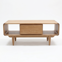 Meuble TV scandinave en teck massif de qualité supérieure, écologique et durable, avec tiroirs de rangement, pour salon et appartement