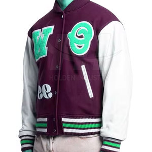 Chaqueta Letterman de tela suave, estilo moderno, ideal para el invierno, muy vendida. - Product Image 3