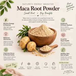 Polvo de Raíz de Maca 100% Puro de Alta Calidad, 200g, Grado Alimenticio, Superalimento Peruano Premium para Smoothies, Café, Té y Repostería - Product Image 3