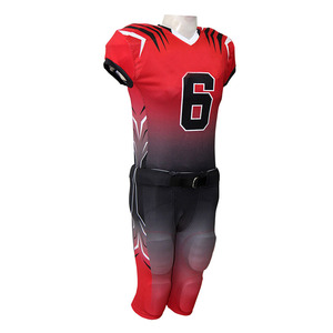 Athletic Apparel Polyester Spandex American Football Uniforms Football Jerseys & <b>Padded</b> Shorts <b>Pants</b> Uniform Team Sportswear - Product Image 4