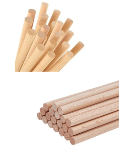 Varillas de Madera Dura al por Mayor, Varillas de Madera Maciza de Haya y Eucalipto, Acabado Liso, Longitud Personalizada - Product Image 1