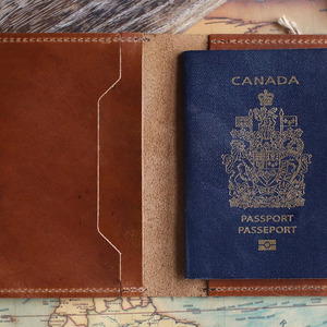 Premium Leather Passport Wallet RFID Protection Travel Organizer Multiple Card Slots <b>Pen</b> Holder Custom Logo Wholesale Price - Product Image 4