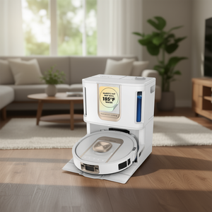 Robot Vacuum and <b>Mop</b> Combo with Self-Emptying Self-Refill Heated <b>Mop</b> <b>Cleaning</b> - Product Image 2