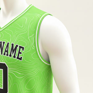 Oferta Especial: Conjunto de Uniforme de Baloncesto Personalizado con Nombre de Equipo, Camiseta y Pantalones Cortos, Unisex para Adultos, 100% Poliéster, UPF 50 - Product Image 3