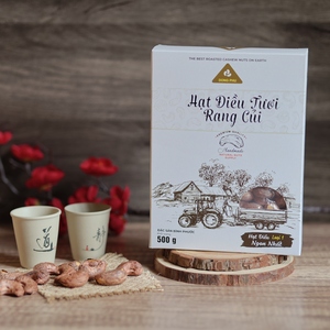 Noix de cajou du Vietnam Dong Phu, prêtes à l'emploi, 500g, grillées avec coques, W240, dans un coffret cadeau en papier de qualité supérieure - Product Image 6