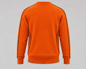 เสื้อสเวตเชิ้ตคอกลมสีส้มสำหรับผู้ชาย Warpro ทรงปกติ ผ้าถัก สวมใส่สบายๆ สำหรับฤดูใบไม้ร่วง - Product Image 2