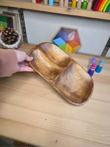 Nestasia - Bandeja de Madera de Acacia Ecológica Hecha a Mano para Servir Aperitivos, Papas Fritas, Salsas, Guacamole y Fiestas - Product Image 3