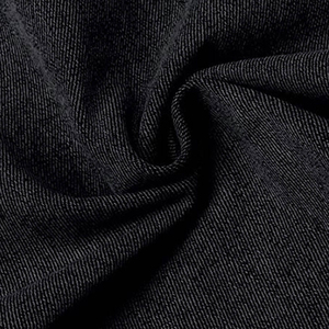 Chaqueta vaquera negra para mujer, estilo camionero, manga larga, cuello vuelto, cierre de botones, color liso, para otoño - Product Image 5