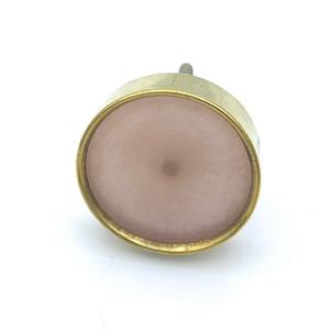Round Eco-Friendly Resin Modern Farmhouse Cabinet Knob and <b>Drawer</b> <b>Pull</b> with Handmade Finish - Product Image 2