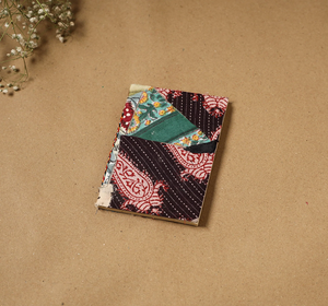 Boho Patch Fabric <b>Notebook</b> Handmade Paper Diary Cloth Cover <b>Mini</b> Journal Writing Memo Notes Sketchbook Travel Gift Item - Product Image 1