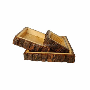 Plateaux carrés en bois fête apéritif fruits plateau de service décor grande planche à fromage en bois gâteau alimentaire sûr Snack assiettes - Product Image 4