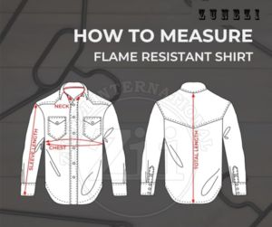 Chemise ignifuge ZUNEZI à manches longues, résistante aux flammes et aux vapeurs, 2 tons, niveau de protection contre les vapeurs, lot de 6, 100 % coton FR, résistance à la chaleur 300-500°C - Product Image 5