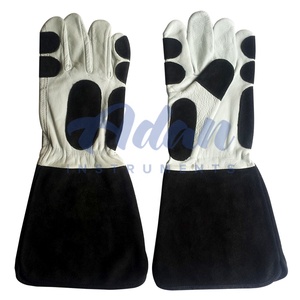 ADAN INSTRUMENTS Gants de manipulation des animaux en cuir à manches longues de haute qualité Instrument vétérinaire artificiel de protection des morsures - Product Image 6