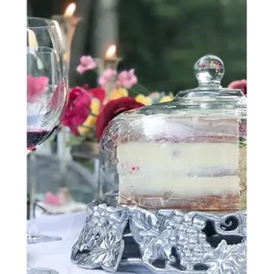 Support à gâteau en métal fait main avec base lourde, plateau de présentation pour hôtels et restaurants, support à gâteau en plastique écologique fait main - Product Image 3