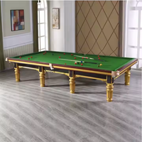 Table de snooker standard mondiale de 12 pieds pas cher prix billard jeu de billard ardoises en acier solide motif caoutchouc vente en bois massif