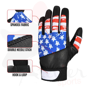 Los guantes de bateo de béisbol Atelier Sports ofrecen excelente comodidad, protección y agarre para jugadores profesionales y nuevos jugadores de béisbol. - Product Image 4