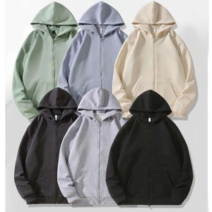 Sweat à capuche 100 % coton pour homme, coupe oversize, en molleton de coton, broderie de logo personnalisé, marque de streetwear, vente en gros en vrac, marque privée - Product Image 5