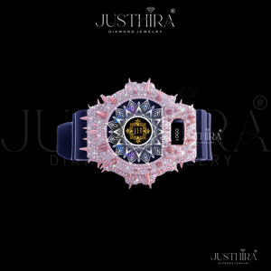 Montre de luxe haut de gamme sertie de diamants moissanite avec finition premium pour mariage, fiançailles, cadeau pour elle ou pour lui - Product Image 2
