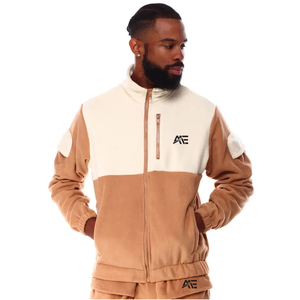 <b>Men</b>’s <b>Cargo</b> Tracksuit Set | Color Block Zip Jacket & Multi Pocket <b>Jogger</b> Pants | Custom Wholesale Sportswear - Product Image 4