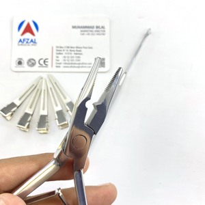 Pince à sertir professionnelle pour micro-perles, personnalisable, à dents nano, pour extensions capillaires, avec poignée à forte adhérence, outil d'installation en acier inoxydable - Product Image 3