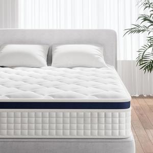 Matelas Queen Size en mousse à mémoire de forme pour chambre à coucher, appartement et chambre d'amis - Product Image 1