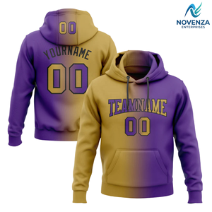 Sudadera con Capucha Moderna con Degradado, Personalizada, de Forro Polar, Poliéster/Algodón, Ecológica, Ropa de Moda Urbana para Hombre - Product Image 4