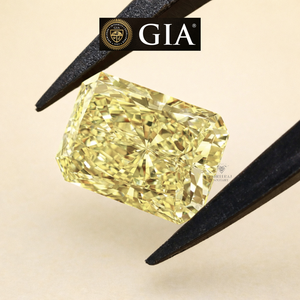 Diamante natural suelto de corte radiante de 1.00 quilates, color amarillo intenso, certificado por GIA, raro, de alta calidad y claridad VVS, para joyería. - Product Image 3