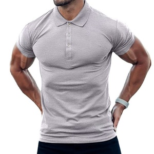 Summer Men's O-Neck Regular Fit Casual Short Sleeve Breathable 240g <b>Plain</b> Dyed Polyester/Cotton <b>Canvas</b> T-shirt - Product Image 1