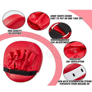 Almohadilla de entrenamiento de cuero de primera calidad con costuras reforzadas para entrenamiento profesional en gimnasios y ejercicios intensivos diarios. - Product Image 4
