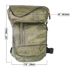 Leg Waist Bag <b>Hip</b> Sling Crossbody Leather <b>Hip</b> Shoulder Men Leather Crossbody Bag Multi-function LLB-0001 - Product Image 5