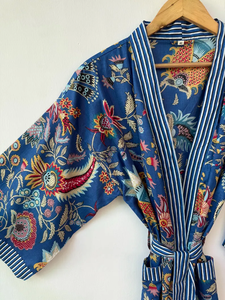 Bata Kimono con Estampado de Dibujos Animados para Mujer, de Algodón Suave, Ropa de Estar por Casa de Verano, Hecha a Mano, Estilo Kimono ODM - Product Image 5