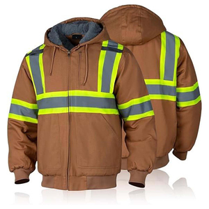 Construction <b>Worker</b> Safety <b>Jacket</b> Reflective High Visibility Breathable Waterproof Windproof High Quality CE Certified Unisex - Product Image 1