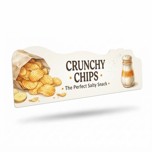 PVC BPA Free Convenient Retail <b>Shelf</b> Talker Supermarket Advertising Product Promotion Display Sign - Product Image 4