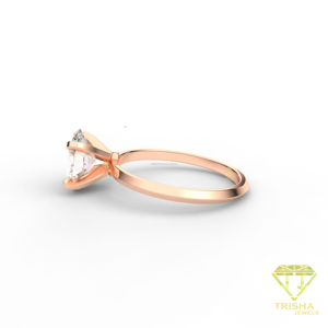 Oval Cut Moissanite Engagement <b>Ring</b> Rose Gold <b>Solitaire</b> <b>Ring</b> For Women Wedding Jewelry - Product Image 2