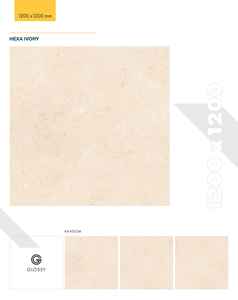 Baldosas de Porcelana Pulida de 1200x1200 mm, Baldosas Vitrificadas de Alto Brillo para Pisos y Paredes, para Uso Comercial y Residencial - Product Image 4